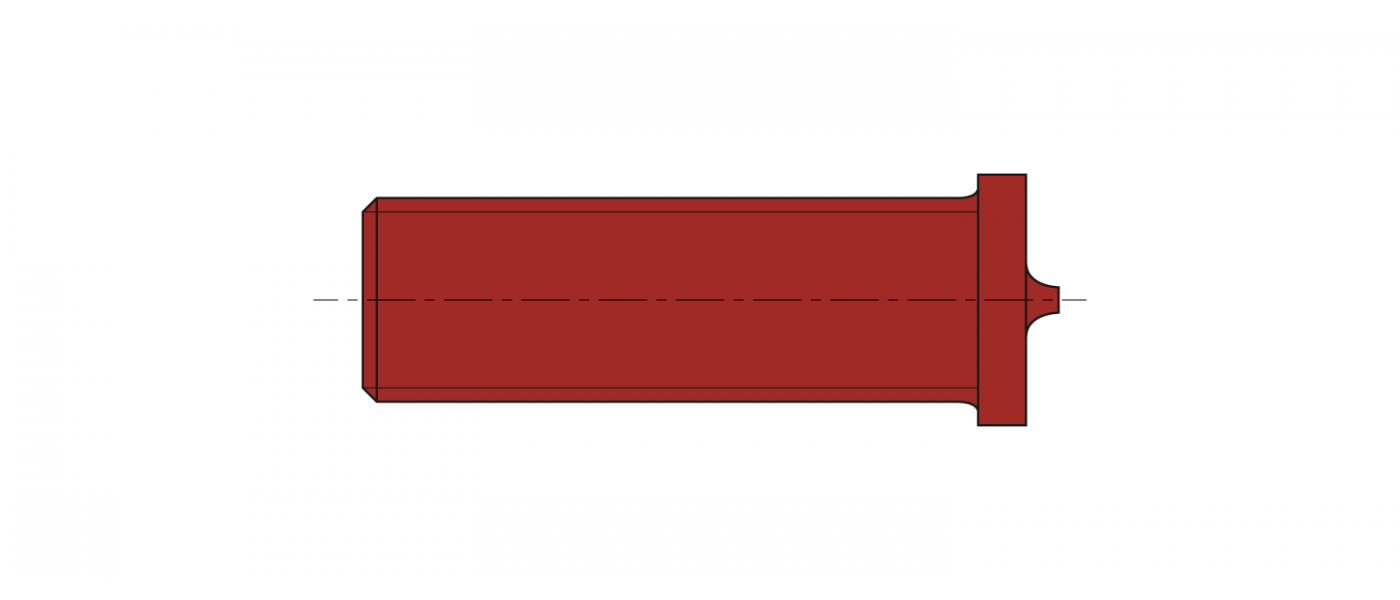 Aussengewinde Schweissbolzen Edelstahl A4-50