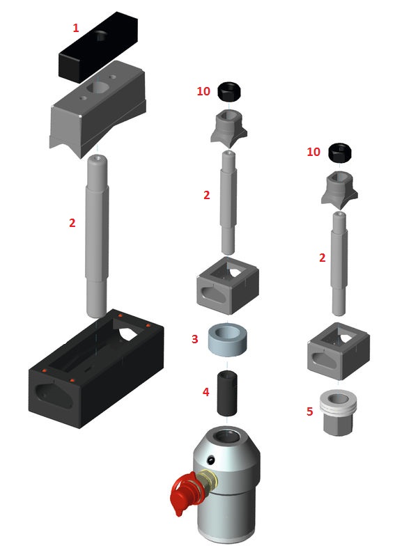 ALFRA Sonderzugschraube Ø 28.3 mm abgefl. 22 mm