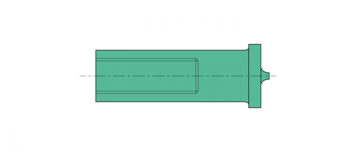 Innengewinde Schweissbolzen Aluminium EN AW AIMg3