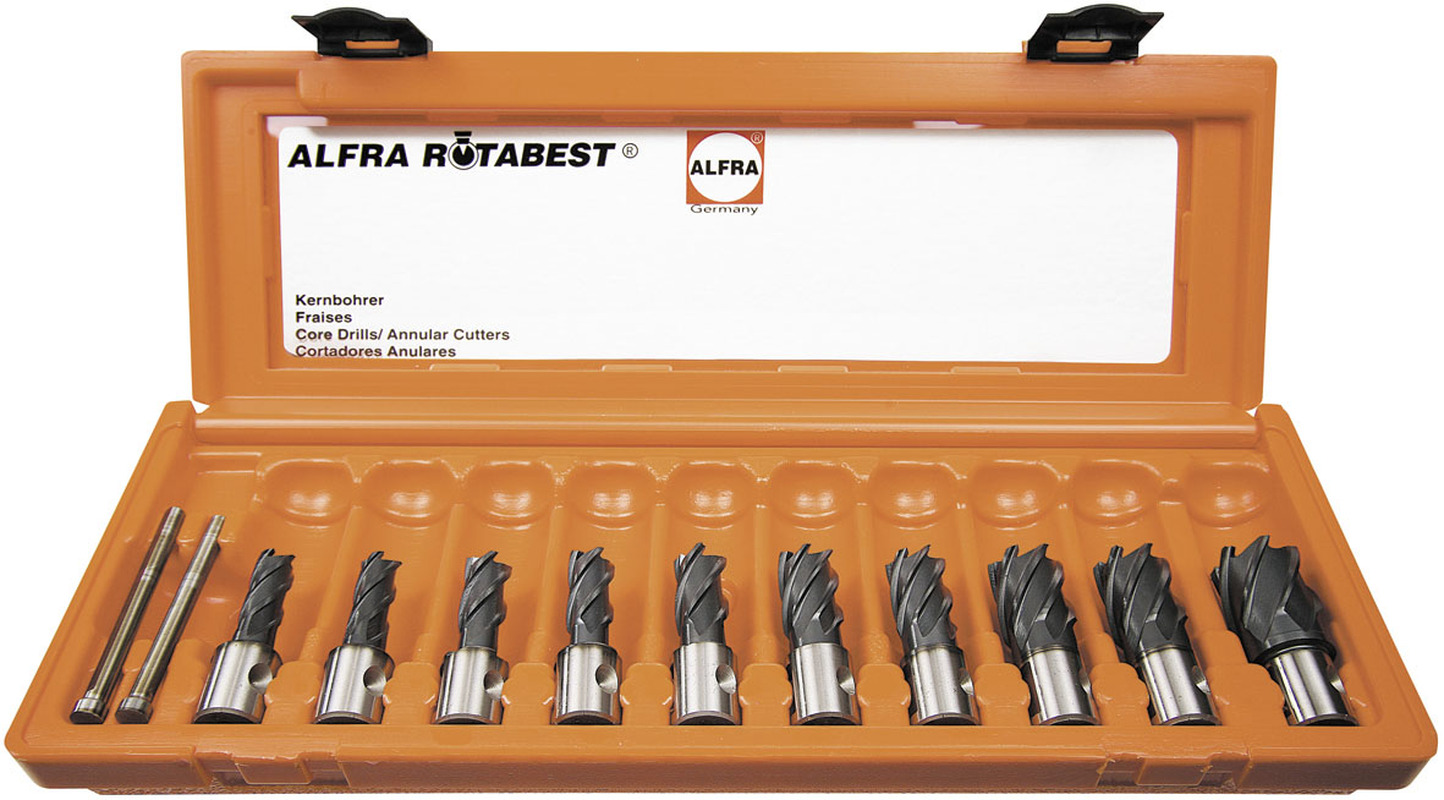ALFRA Rotabest® – HSS-Co Kernbohrer RQX beschichtet