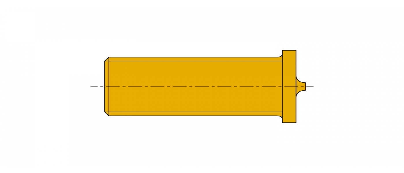 Aussengewinde Schweissbolzen Messing CuZn37