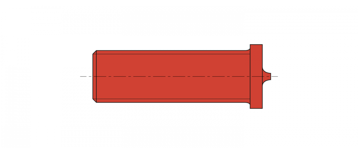 Aussengewinde Schweissbolzen Edelstahl A2-50