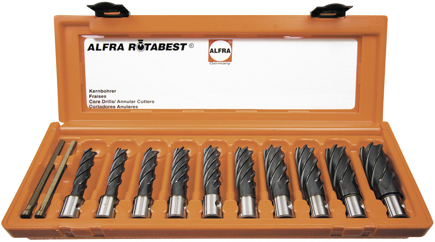 ALFRA Rotabest® – HSS-Co Kernbohrer RQX beschichtet