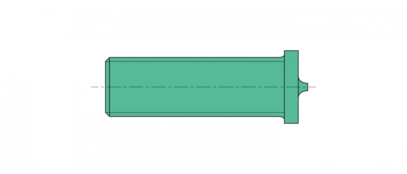 Aussengewinde Schweissbolzen Aluminium EN AW AIMg3