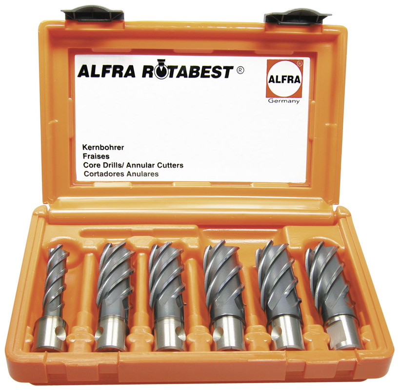 ALFRA Rotabest® – HSS-Co Kernbohrer RQX beschichtet