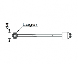 Esmatec Welle mit festem Lager d4 = 3.0 mm