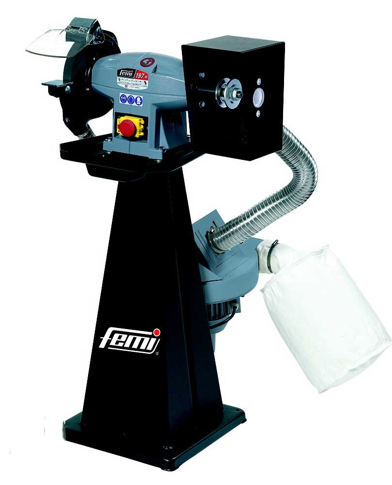 FEMI Kombi Schleifmaschine mit Absaugung 199/M EVO