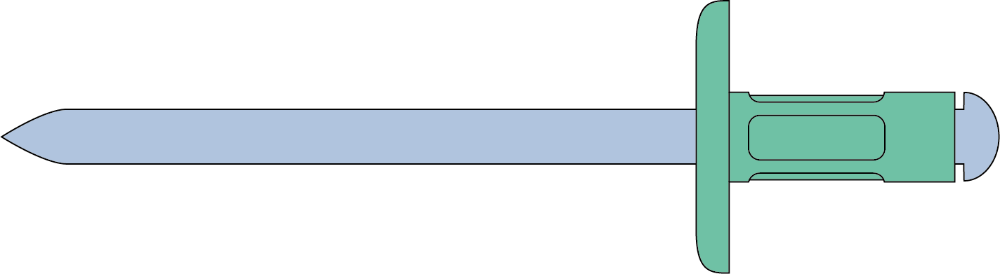 Q-Multigrip Mehrbereichsblindniet Alu/Stahl GK