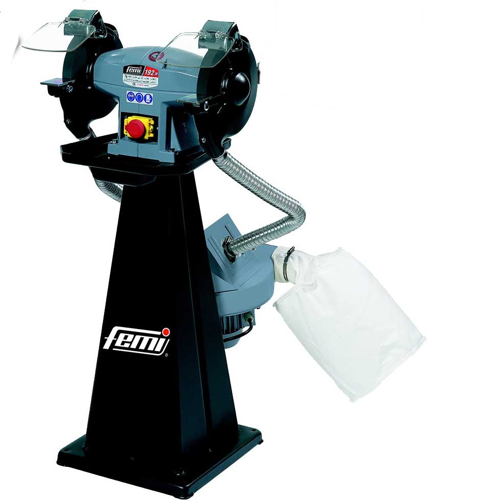 FEMI Doppel Schleifmaschine mit Absaugung 194/M EVO