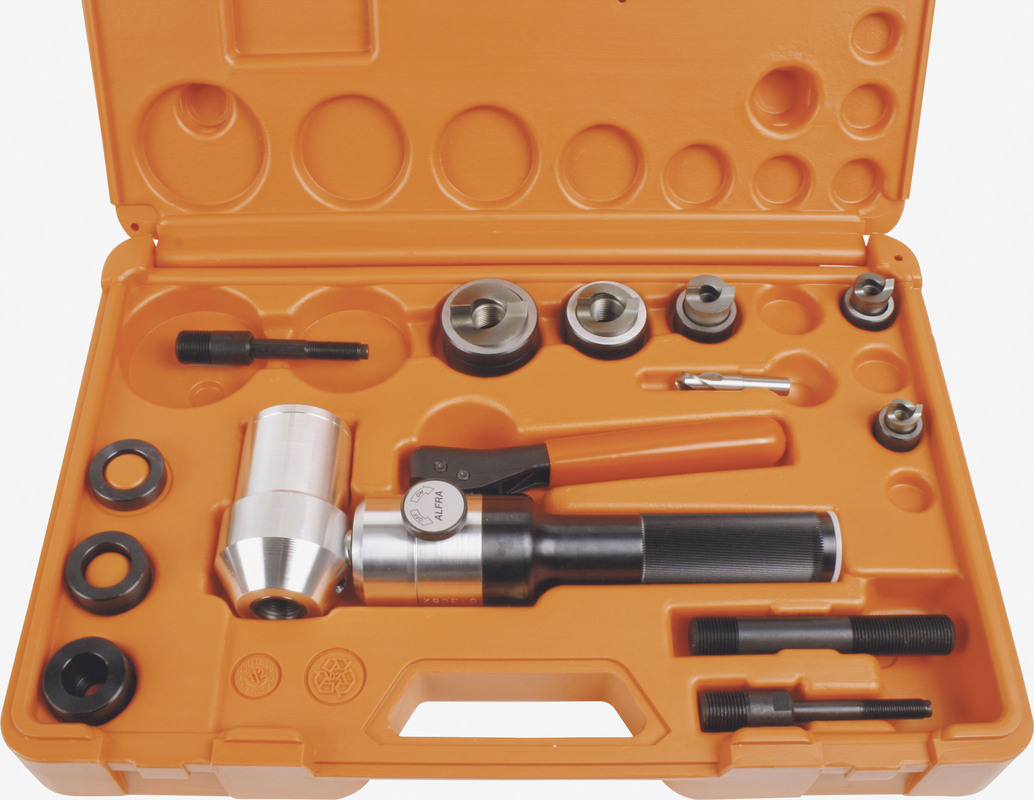 ALFRA Compact Combi™ Handstanze Set  TwinCut™  Metrisch